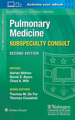 Adrian Shifren - The Washington Manual Pulmonary Medicine Subspecialty Consult (The Washington Manual® Subspecialty Consult Series) - 9781451114171 - V9781451114171