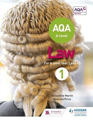 Jacqueline Martin - AQA A-level Law for Year 1/AS - 9781510401648 - V9781510401648