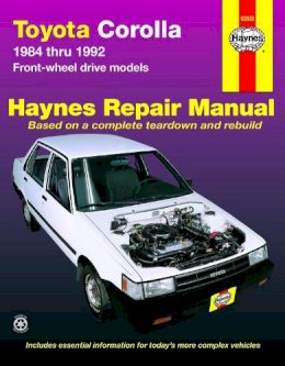 Haynes Publishing - Toyota Corolla 1984-1992 Automotive Repair Manual - 9781563920646 - V9781563920646