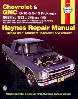 Haynes Publishing - Chevrolet S-10, GMC S-15 and Olds Bravada Automotive Repair Manual - 9781563921162 - V9781563921162