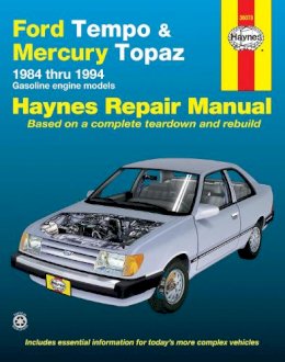 Haynes Publishing - Ford Tempo and Mercury Topaz (1984-94) Automotive Repair Manual - 9781563921285 - V9781563921285 Haynes Publishing - Ford Tempo and Mercury Topaz (1984-94) Automotive Repair Manual - 9781563921285 - V9781563921285