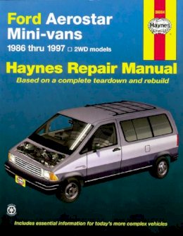 Haynes Publishing - Ford Aerostar Mini-vans Automotive Repair Manual - 9781563923746 - V9781563923746