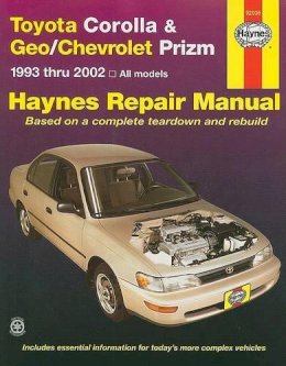 Haynes Publishing - Toyota Corolla and Geo/Chevrolet Prizm - 9781563924552 - V9781563924552