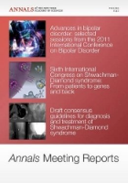 Editorial Staff Of A - Annals Meeting Reports - Research Advances in Bipolar Disorder and Shwachman-Diamond Syndrome, Volume 1242 - 9781573318556 - V9781573318556