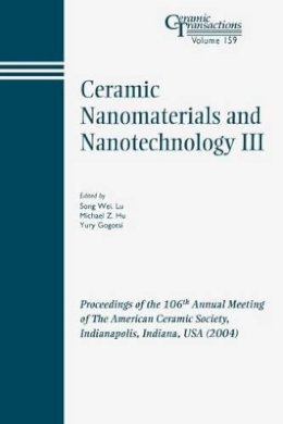 Lu - Ceramic Nanomaterials and Nanotechnology III - 9781574981803 - V9781574981803