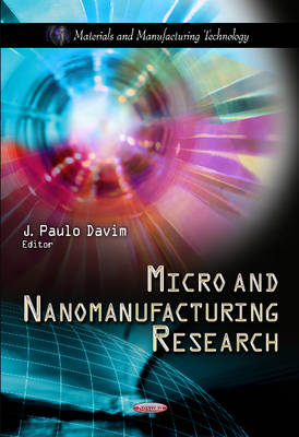 Davim J.p. - Micro & Nanomanufacturing Research - 9781619420038 - V9781619420038
