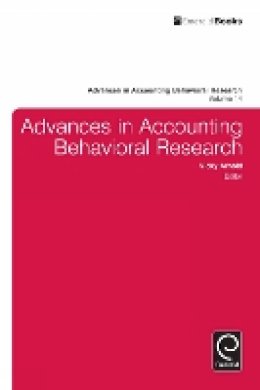 Vicky Arnold - Advances in Accounting Behavioral Research - 9781780520865 - V9781780520865