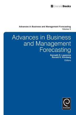 Prof Klimberg - Advances in Business and Management Forecasting - 9781781903315 - V9781781903315