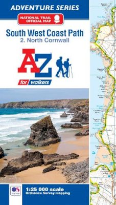 Geographers' A-Z Map Co Ltd - SW Coast Path North Cornwall Adventure Atlas - 9781782571568 - V9781782571568