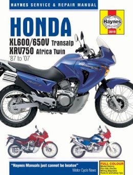 Haynes Publishing - Honda XL600/650 Transalp & XRV750 Africa Twin (87 - 07) - 9781785213113 - V9781785213113