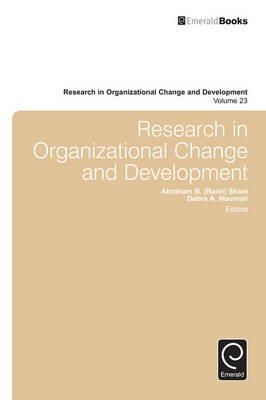 Abraham B. Shani - Research in Organizational Change and Development - 9781785600197 - V9781785600197