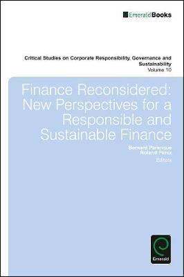 Bernard Paranque - Finance Reconsidered: New Perspectives for a Responsible and Sustainable Finance - 9781785609800 - V9781785609800