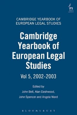 Alan Dashwood - Cambridge Yearbook of European Legal Studies: Volume 5, 2002-2003 - 9781841133614 - V9781841133614