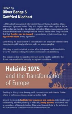 Oliver Bange (Ed.) - Helsinki 1975 and the Transformation of Europe - 9781845454913 - V9781845454913