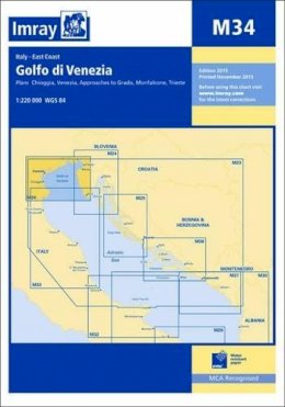 Imray - Imray Chart M34: Golfo di Venezia (M Series) - 9781846237614 - V9781846237614