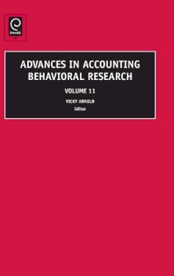 Vicky Arnold - Advances in Accounting Behavioral Research - 9781846639609 - V9781846639609