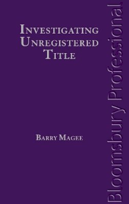 Barry Magee - Investigating Unregistered Title - 9781847667328 - V9781847667328