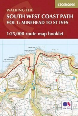 Paddy Dillon - The South West Coast Path Map Booklet - Minehead to St Ives: 1:25,000 OS Route Mapping - 9781852849368 - V9781852849368