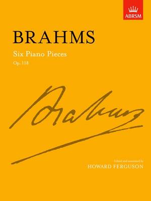 Johannes; Fe Brahms - Six Piano Pieces, Op. 118 - 9781854723543 - V9781854723543