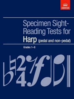 Abrsm - Specimen Sight-Reading Tests for Harp, Grades 1-8 (pedal and Non-pedal) - 9781860965395 - V9781860965395