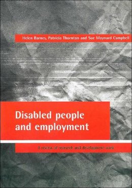 Helen Thorn - Employment and Disabled People - 9781861341211 - V9781861341211