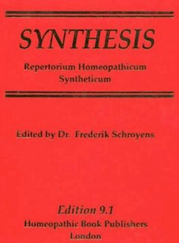 Dr. Frederik Schroyens - Synthesis Repertorium Homeopathicum Syntheticum:  The Source Repertory - 9781902575131 - KMK0018780