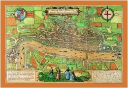 Braun & Hogenberg - Braun & Hogenbergs Map of London 1572 (Old House) (Rolled) - 9781908402271 - 9781908402271