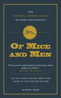 Stephen Fender - The Connell Short Guide to John Steinbeck´s of Mice and Men - 9781911187066 - V9781911187066