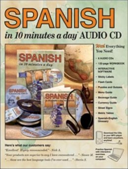 Kristine K Kershul - SPANISH in 10 minutes a day® BOOK + AUDIO - 9781931873864 - V9781931873864
