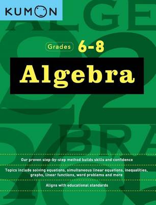 Kumon - Algebra - 9781941082584 - V9781941082584