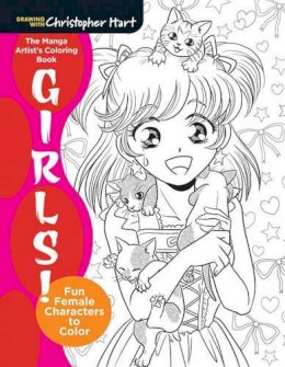 Christopher Hart - The Manga Artist´s Coloring Book: Girls!: Fun Female Characters to Color - 9781942021681 - V9781942021681