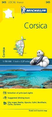  - Michelin FRANCE: Corsica Map 345 (Maps/Local (Michelin)) - 9782067210806 - 9782067210806