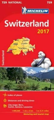 Michelin - Switzerland 2017 National Map 729 (Michelin National Maps) - 9782067218758 - KSS0005639