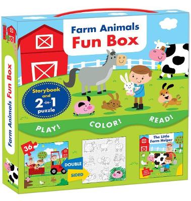 Danielle Patenaude - Farm Animals Fun Box: Box with storybook and 2-in-1 puzzle - 9782981580726 - V9782981580726
