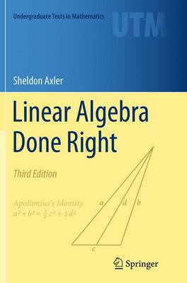 Sheldon Axler - Linear Algebra Done Right - 9783319307657 - V9783319307657