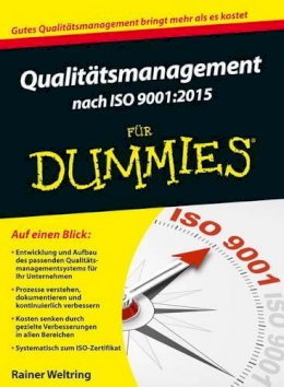 Rainer Weltring - Qualitätsmanagement nach ISO 9001-2015 für Dummies - 9783527712243 - V9783527712243
