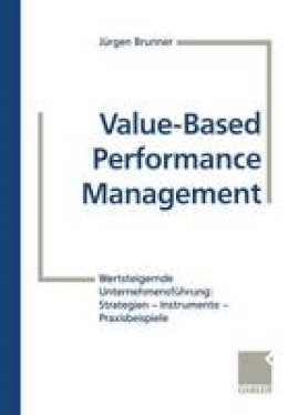 Jürgen Brunner - Value-Based Performance Management - 9783663117117 - V9783663117117