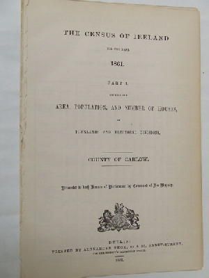  - [Census of Ireland 1861 - Carlow] -  - BP0127969