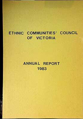  - Ethnic Communities Council of Victoria Annual Report 1983 -  - KCK0001970
