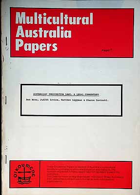 Boer Ben Et Al - Australian Immigration laws: A Legal Commentary -  - KCK0001977