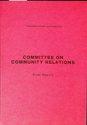  - Committee on Community Relations Final Report -  - KCK0002063
