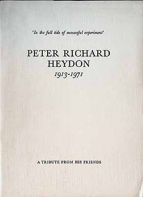  - Peter Richard Heydon 1913-1971 A Tribute from his friends -  - KCK0002077
