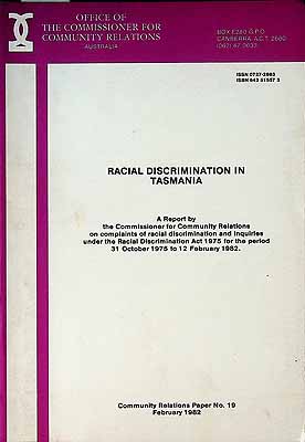  - Racial Discrimination in Tasmania -  - KCK0002184