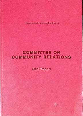  - Committee on  community Relations Final Report -  - KCK0002583
