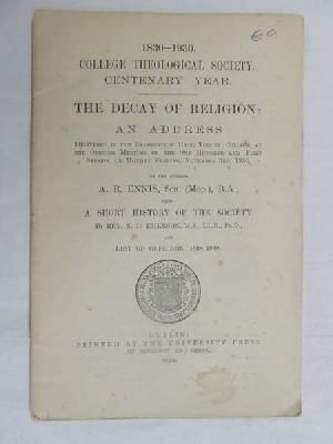 A.r.ennis - The Decay  of Religion -  - KDK0004705