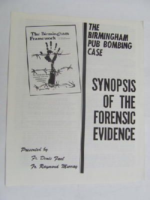Fr Denis Faul / Fr Raymond Murray - The Birmingham Pub Bombing Case: Synopsis of the Forensic Evidence -  - KDK0004988
