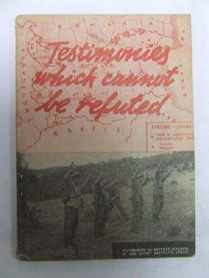 Savez Novinara Jugoslavije Yugoslavia - Testimonies which cannot be refuted. Statements by refugee soldiers of the Soviet satellite armies. With portraits - - KDK0005422 Savez Novinara Jugoslavije Yugoslavia - Testimonies which cannot be refuted. Statements by refugee soldiers of the Soviet satellite armies. With portraits - - KDK0005422