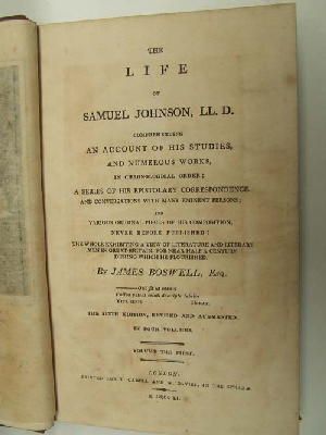 James Boswell - The Life of Samuel Johnson (4 Vols.) Sixth edition. -  - KEX0207996