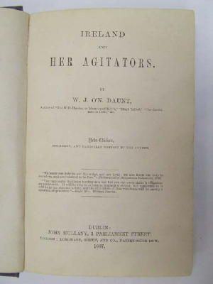 William J. O'neill (1807-1894) Daunt - Ireland and her agitators / by W. J. O'N. Daunt -  - KEX0243622