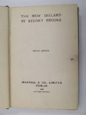 Brooks, Sydney - The new Ireland -  - KEX0243641